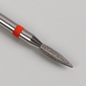Фреза алмазная для маникюра «Пламя», мелкая зернистость, 1,8 ? 8 мм