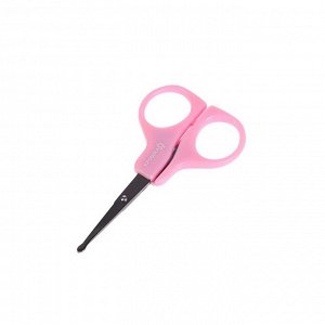 Ножницы детские маникюрные, от 0 мес., цвет розовый