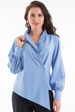 Блуза &quot;Идеальная асимметрия&quot; (голубая) Б1371-11