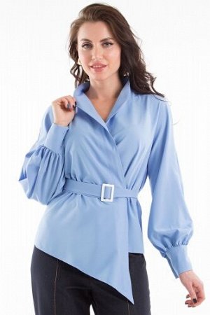 Блуза &quot;Идеальная асимметрия&quot; (голубая) Б1371-11