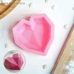 Молд силиконовый «Сердце», 7?6,5?2,5 см
