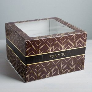 Коробка для торта For you, 30 х 30 х 19 см