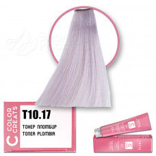 Т 10.17 Крем-краска для волос с маслом монои  тонер пломбир  60 ml.