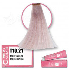 Т 10.21 Крем-краска для волос с маслом монои тонер ваниль 60мл