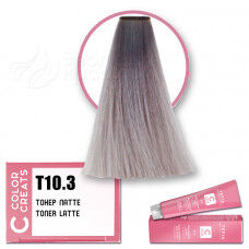 Т 10.3 Крем-краска для волос с маслом монои тонер латте, 60мл