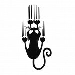 Наклейка на авто 10 х 13 см, &quot;Кот&quot;