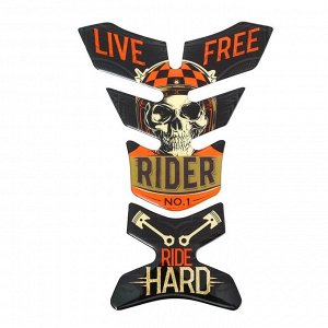 Наклейка на мотоцикл Ride hard