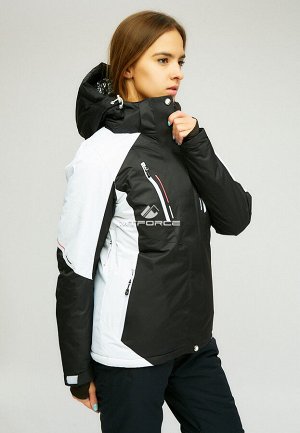 Женская зимняя горнолыжная куртка черного цвета 1861Ch
