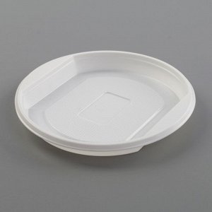 Набор одноразовой посуды «Летний №1», 6 персон, цвет белый