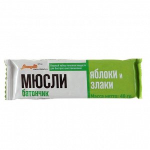 СИМА-ЛЕНД Батончик &quot;Виталад&quot; мюсли яблоко и злаки, 40 г.