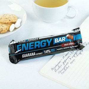Батончик &quot;Energy Bar&quot; c гуараной, Кокос тёмная глазурь 50 г