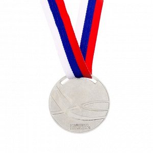 Медаль тематическая 140 "Гимнастика" диам 5 см, серебро
