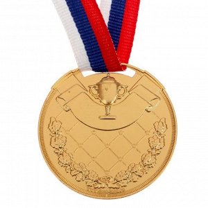 Медаль призовая 054 диам 5 см, золото