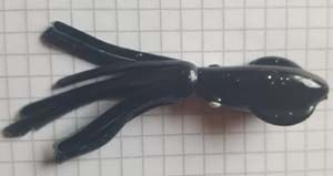 Каракатица 7,5 см., 3,0 дюйма, не оснащенная(без крючка), черная