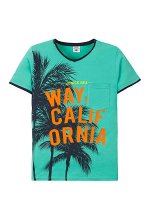 Футболки для подростков &quot;Way California&quot;, цвет Зеленый