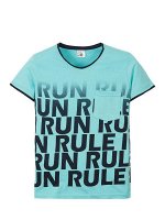Футболки для подростков &quot;Run rule&quot;, цвет Голубой