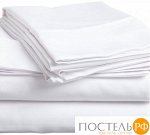 Простыня Сатин белый гладкий плотность 120 гр/м 2 сп (180*220)