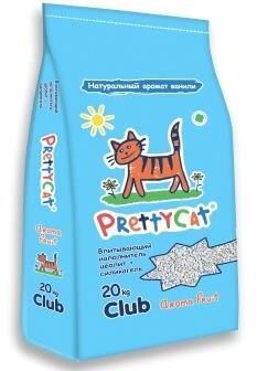 Наполнитель PrettyCat впитывающий глиняный "Aroma Fruit" с део-кристаллами 20 кг CLUB