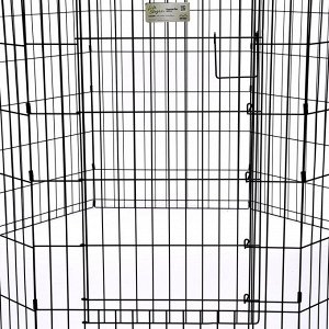 Вольер MidWest Life Stages для собак, 8 панелей 61х91h см, с дверью-MAXLock черный