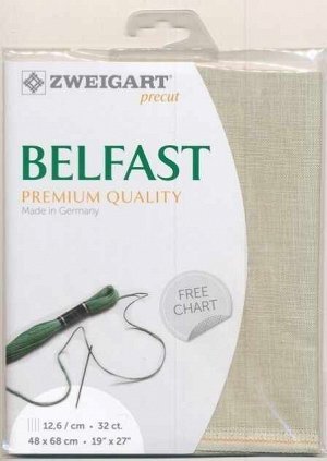 Канва Zweigart 3609 Belfast (100% лен) цвет 6047 шир 140 32ct
