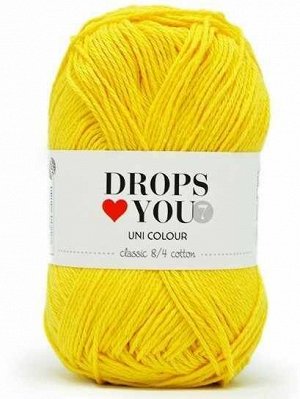 Пряжа DROPS Love You 7 Цвет.09 yellow