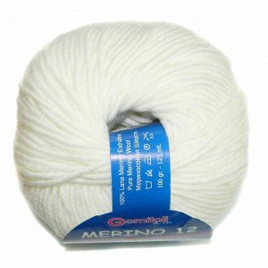 Пряжа BBB Filati Merino 12 Цвет.0100 Белый