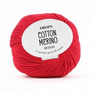 Пряжа DROPS Cotton Merino Цвет.06 Red/красный
