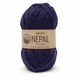 Пряжа DROPS Nepal Цвет.1709 Темно синий