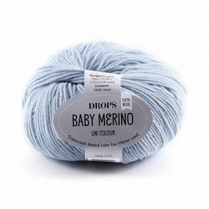 Пряжа DROPS Baby Merino Цвет.11 Бледно голубой