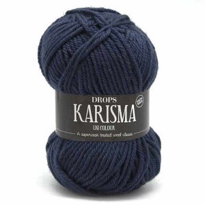 Пряжа DROPS Karisma Цвет.37 Dark grey blue/т.сер.гол