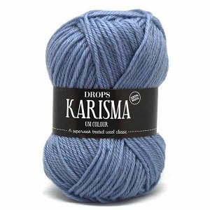 Пряжа DROPS Karisma Цвет.30 Light denim blue/св.синий