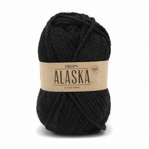 Пряжа DROPS Alaska Цвет.06 Black/черный