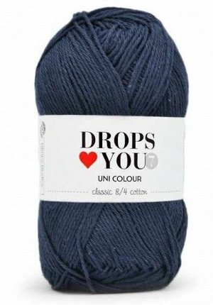 Пряжа DROPS Love You 7 Цвет.05 navy blue