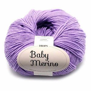 Пряжа DROPS Baby Merino Цвет.14 Сирень