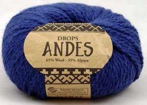 Пряжа DROPS Andes Цвет.6928 Синий