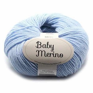 Пряжа DROPS Baby Merino Цвет.24 Light sky blue/св.голубой