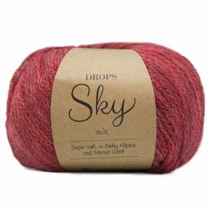 Пряжа DROPS Sky Цвет.09m Brick red/кирп.красный