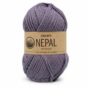 Пряжа DROPS Nepal Цвет.4311 Grey/purple