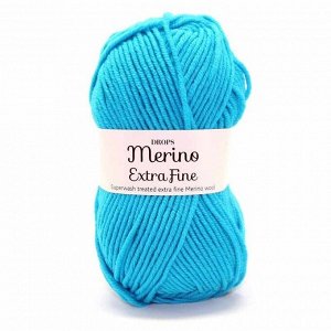 Пряжа DROPS Merino Extra Fine Цвет.29 Turquoise/бирюза