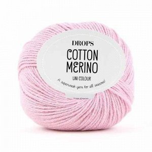 Пряжа DROPS Cotton Merino Цвет.05 Powder pink/розовая пудра