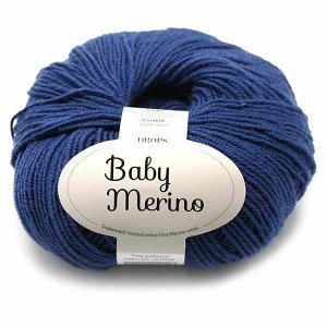 Пряжа DROPS Baby Merino Цвет.30 Blue/голубой