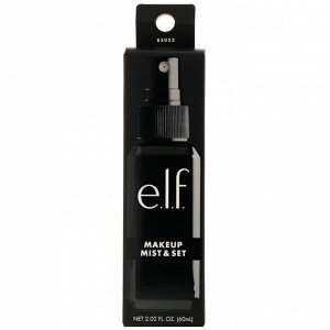 E.L.F., Makeup Mist &amp; Set, спрей для фиксации макияжа, прозрачный, 2,02 жидкой унции (60 мл)