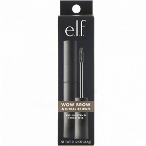 E.L.F., Wow Brow Gel, гель для бровей, коричневый, 3,5 г (0,12 унции)