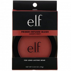 E.L.F., Primer-Infused Blush, румяна с праймером, розовый, 10 г (0,35 унции)