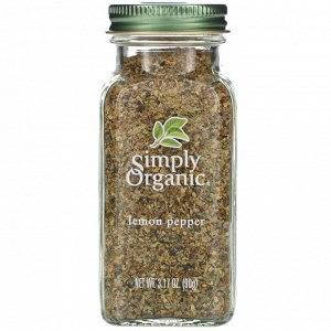 Simply Organic, Лимонный перец, 90 г (3,17 унции)