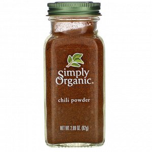 Simply Organic, Порошок чили, 2.89 унций (82 г)