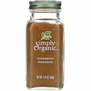 Simply Organic, Вьетнамская корица, 69 г (2,45 унции)
