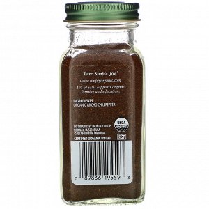 Simply Organic, Органический, порошок перца поблано, 2,85 унц. (81 г)