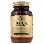 Solgar Biotin 1000 mcg 250 veg caps Биотин