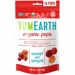 YumEarth, Органические леденцы, ассорти, 14 леденцов, 85 г